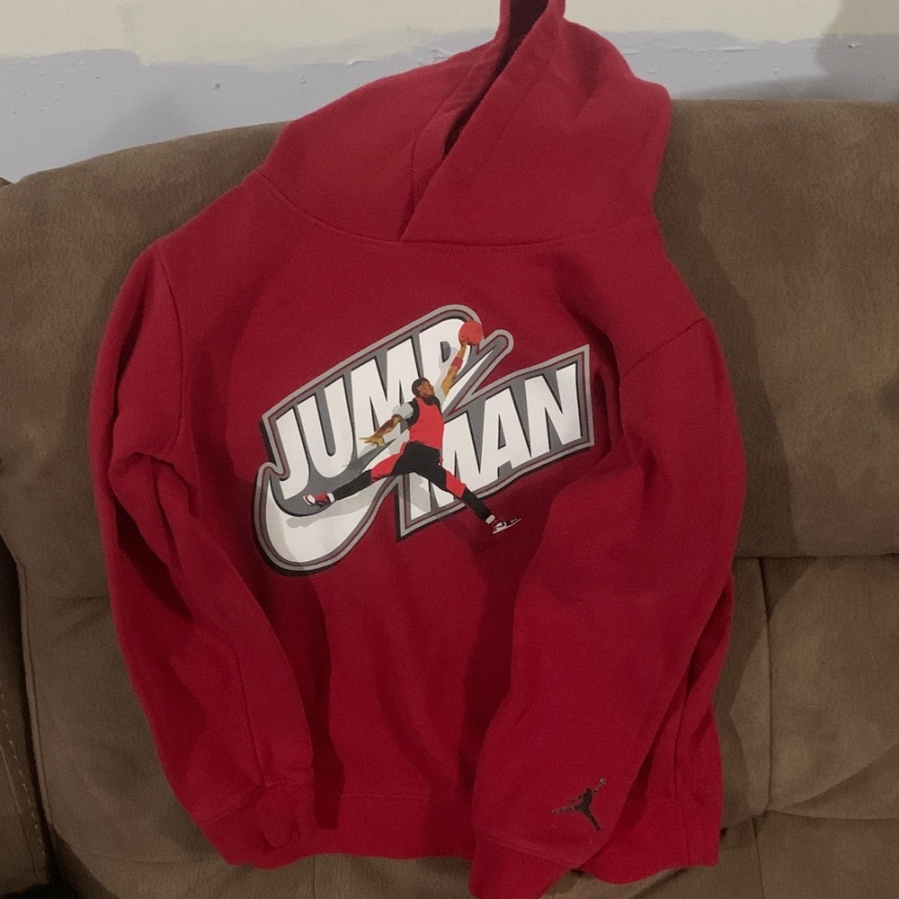 Jordan Red Jumpman Kids Hoodie